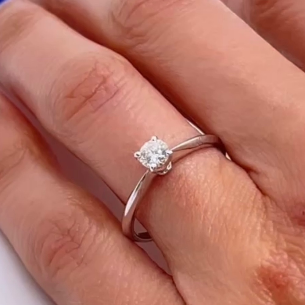0.35 carat Tiffany diamond engagement ring